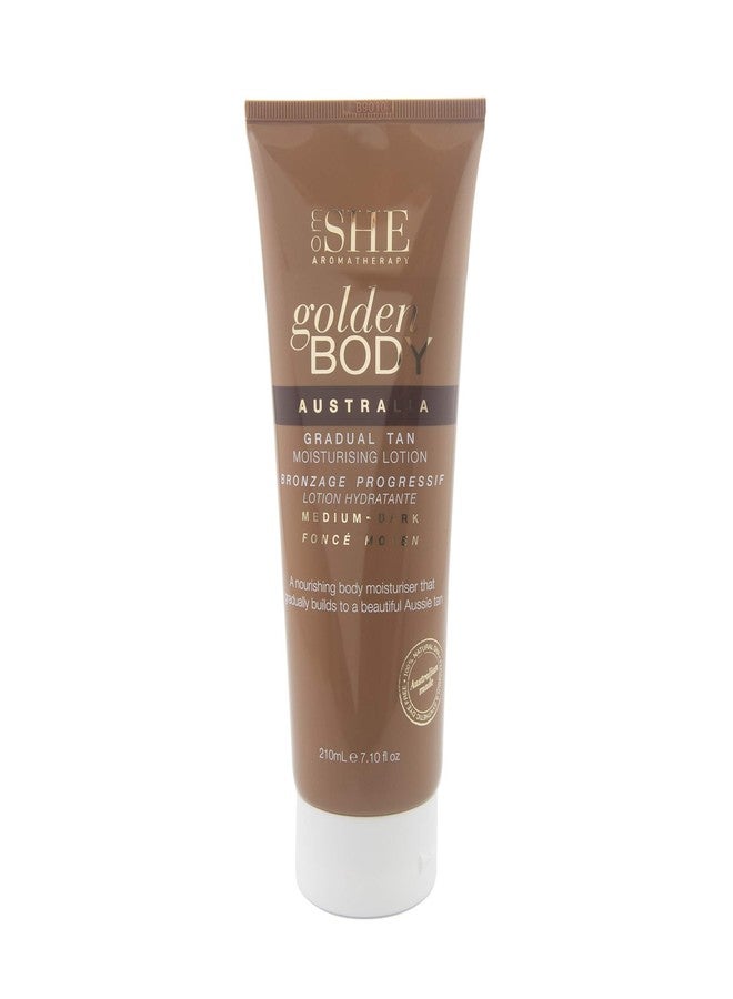 Om SHE Aromatherapy Golden Body Gradual Tan - Medium to Dark - Image 1